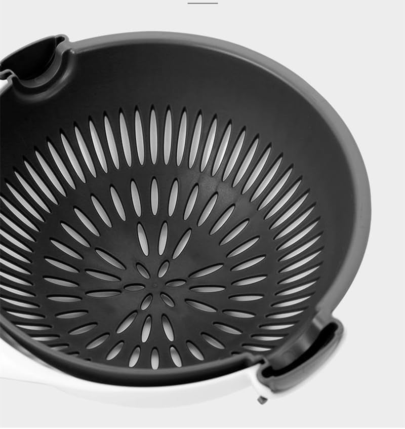 Multifunctional Kitchen Veggie Fruit Shredder Grater Slicer Rotate 9 Item Vegetable Fruits Cutter Vegetable Chopper with Drain Basket Slicer Fruit Cutter