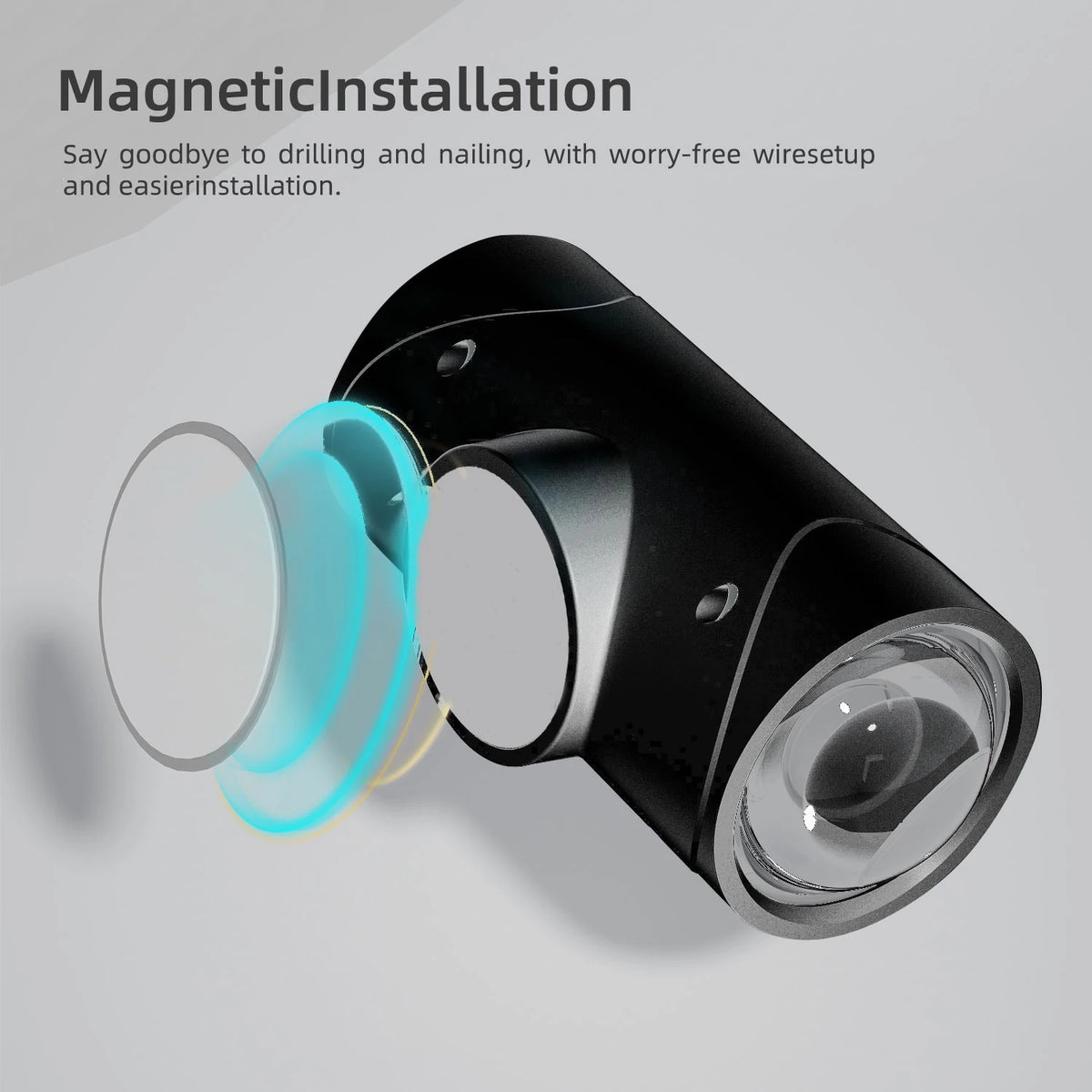 Magnetic Motion Sensor Smart Light, LED Rechargeable Wall, RGB Gradient Ambient Light, Dimmable Indoor Light.