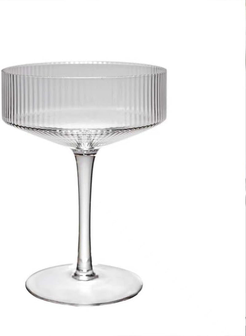 Martini Glasses Set of 4 | 9 Oz Coupe Glass Classic Cocktail Glassware Hand Blown Premium Crystal Glass for Champagne, Cocktail，Wine，Martini Flutes