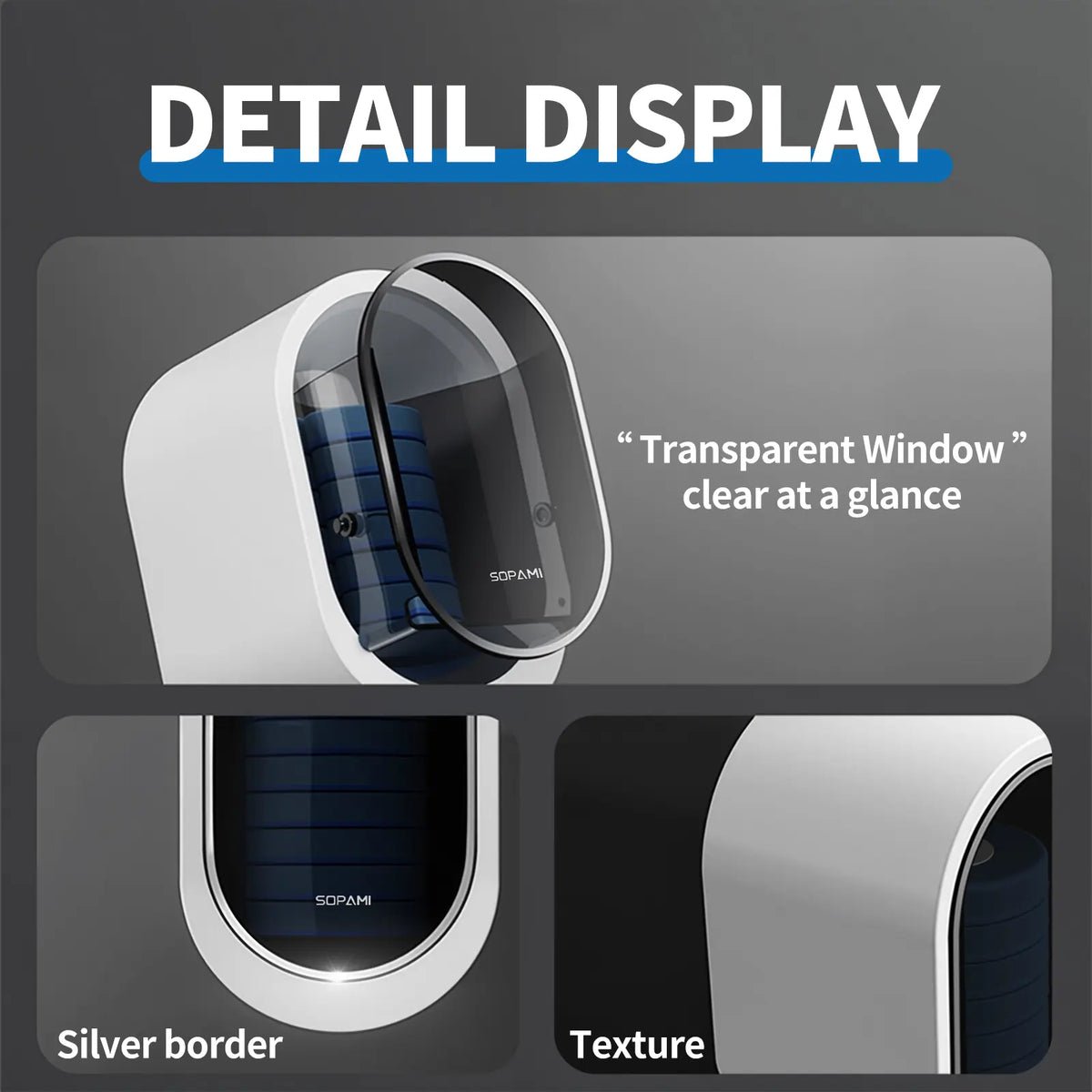 SOPAMI Disposable Toilet Brush Kit - 32/16 Refill Heads & Holder, Rotating No-Touch Deep Cleaner for Under-Rim & Corner, Bathroom Cleaning Tool for Home, RV