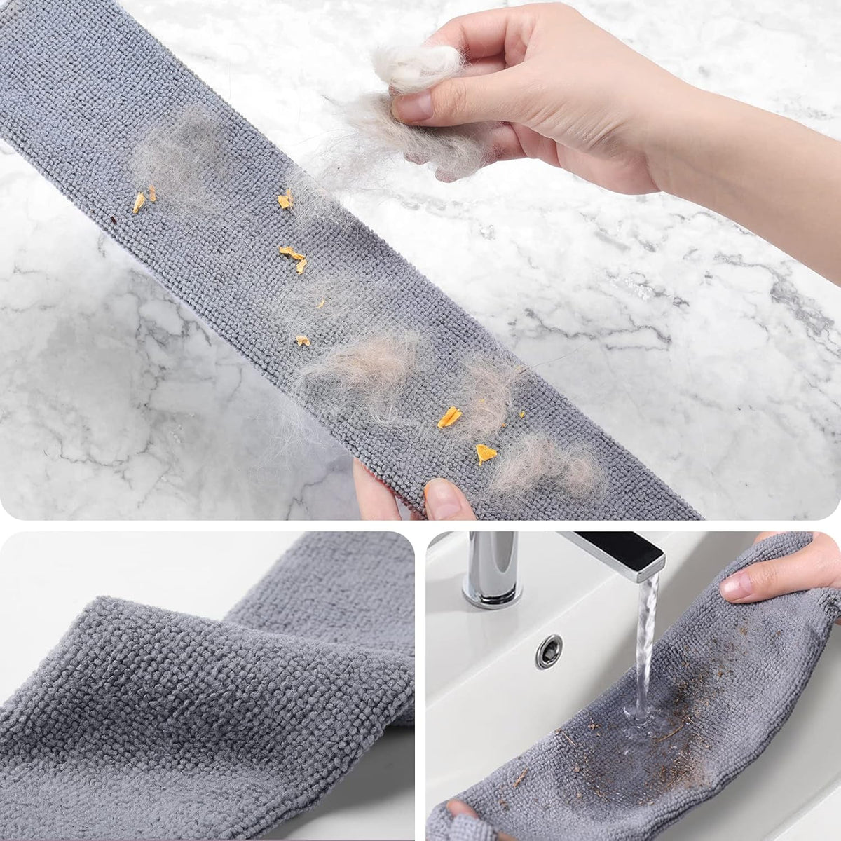 Retractable Gap Dust Cleaner with 3 Microfiber Dusting Cloths & 30-100 Inch Extendable Long Handle, Retractable Duster Brush for Cleaning under Appliances Sofa Couch Bed Refrigerator Furniture
